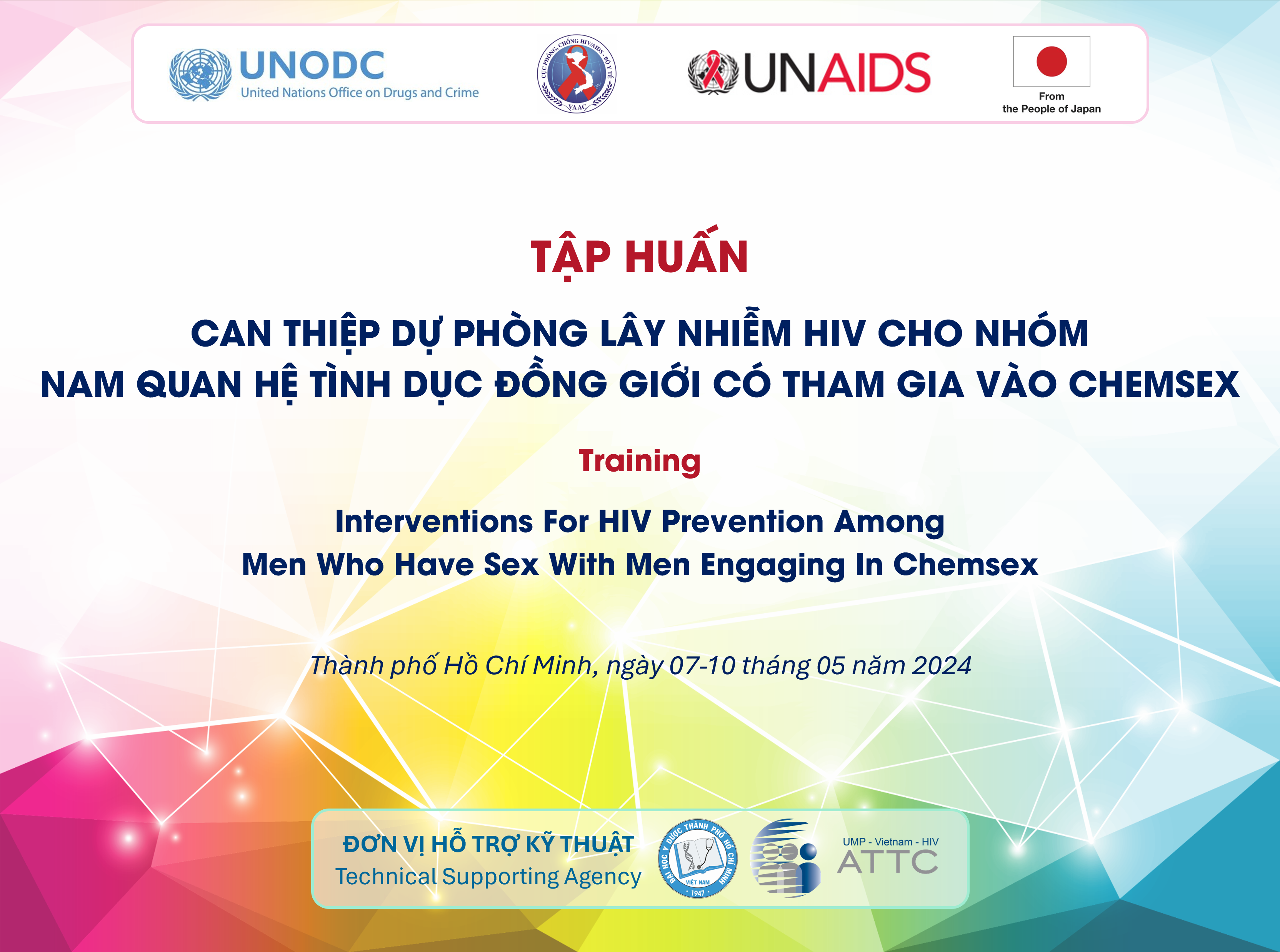 Can thiệp dự phòng lây nhiễm HIV cho nhóm MSM tham gia Chemsex - UNODC - 2024